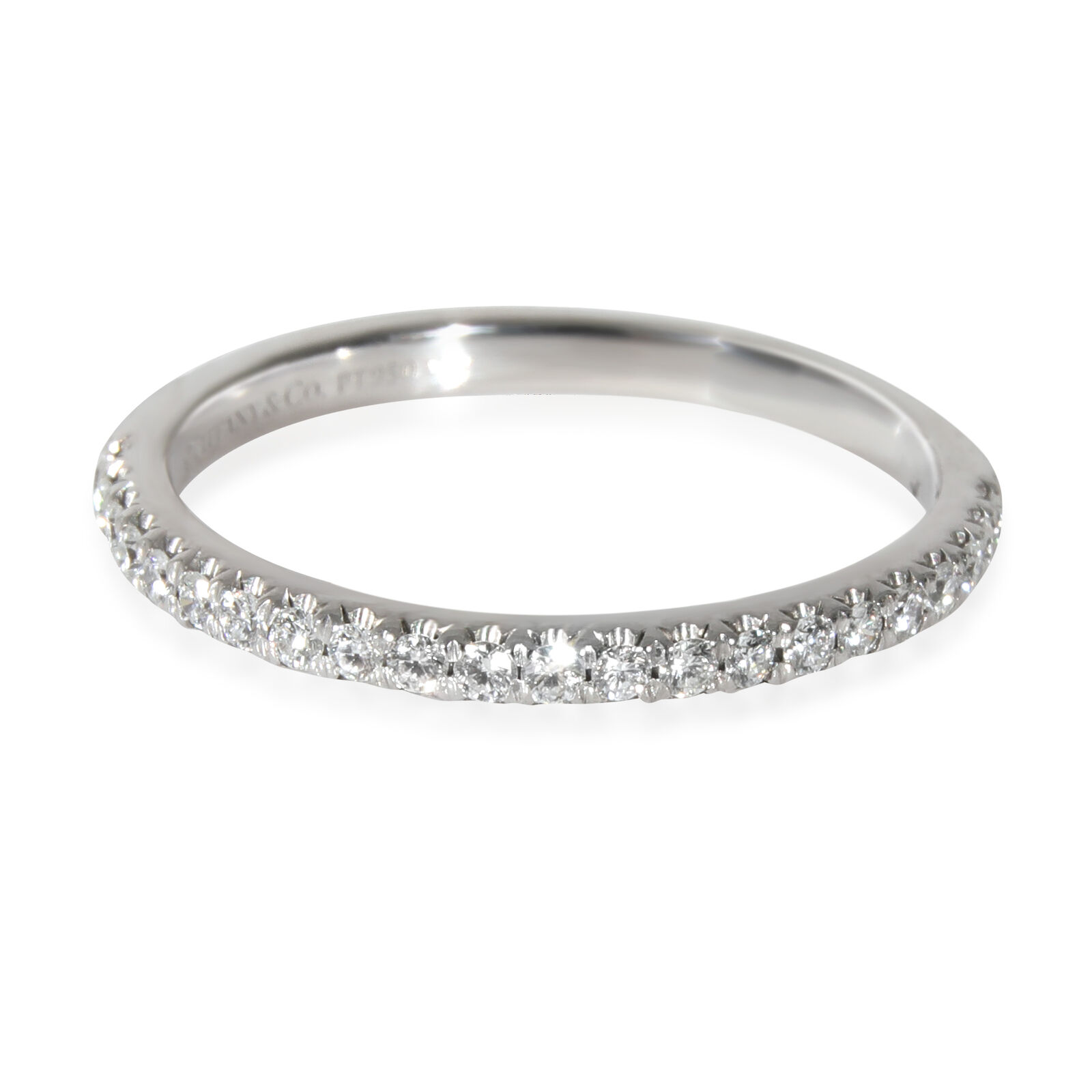 Tiffany  Co. Soleste Diamond Wedding Band in Platinum