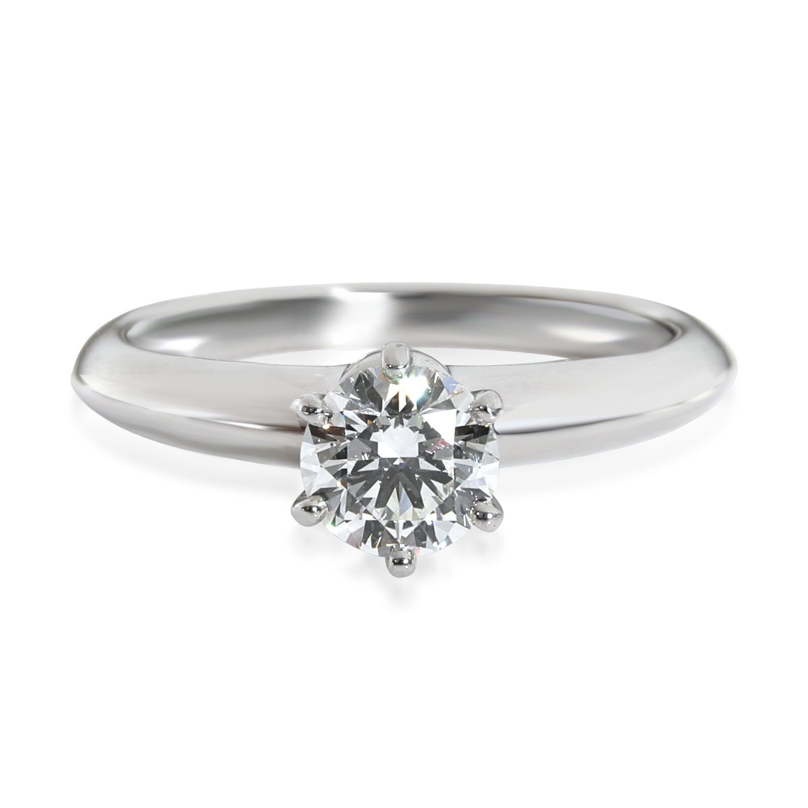 Tiffany  Co. Diamond Solitaire Engagement Ring in Platinum
