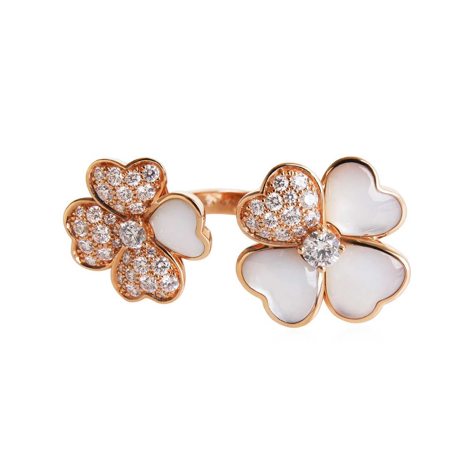Van Cleef & Arpels Cosmos Between the Finger Diamond Ring in 18k Rose Gold