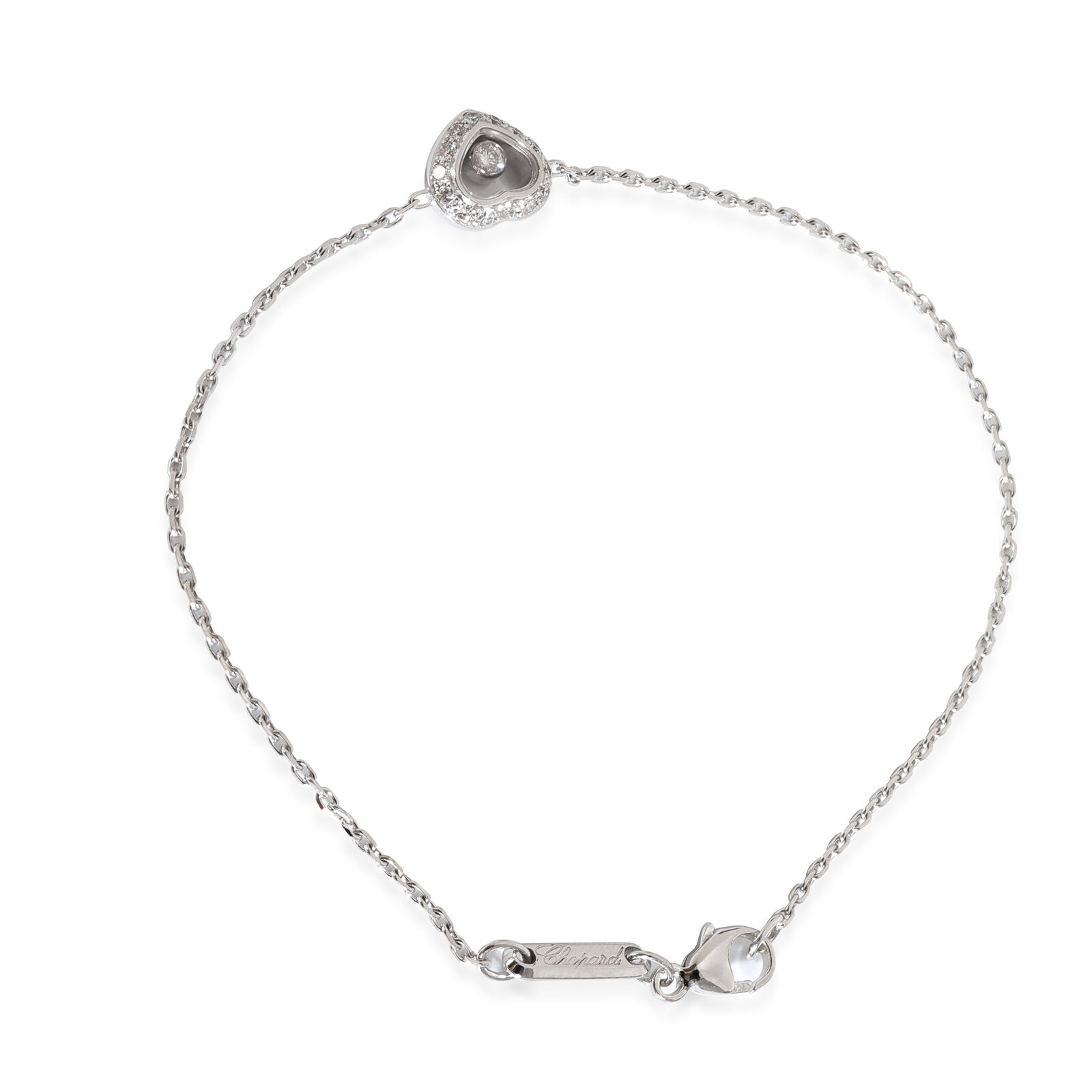 Chopard Happy Diamonds Bracelet in 18k White Gold