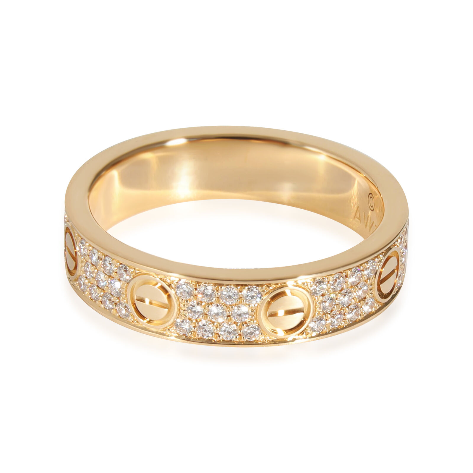 Cartier Love Diamond Ring in 18K Yellow Gold 0.31 CTW