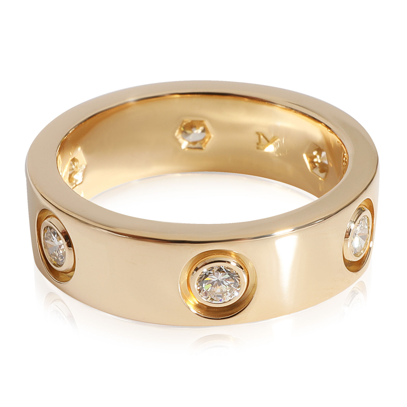Cartier Love 6 Diamond Ring in 18k Yellow Gold