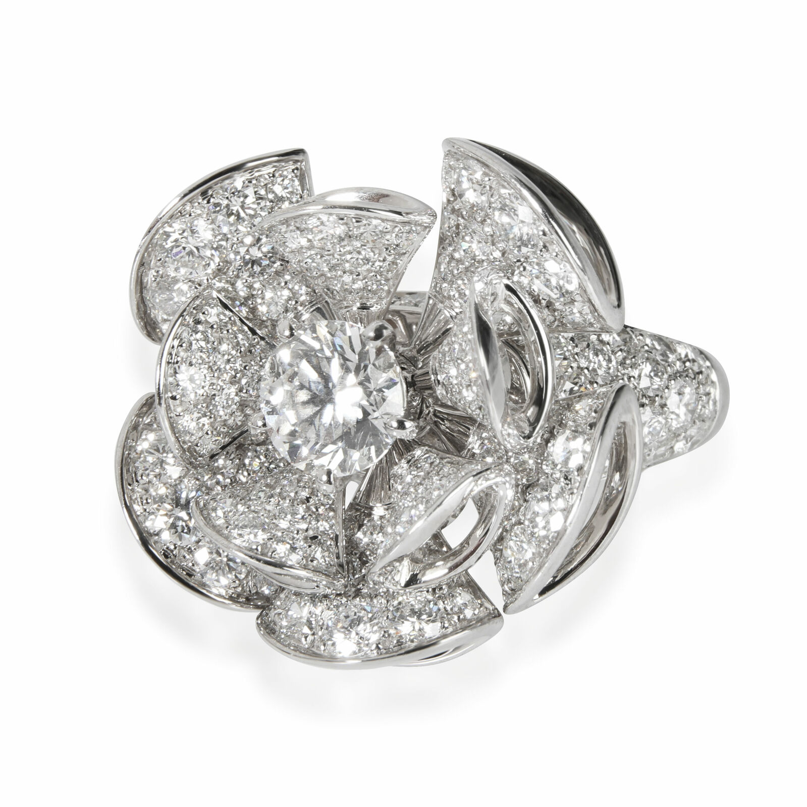 Bulgari Divas' Dream Diamond  Ring in 18kt White Gold GIA