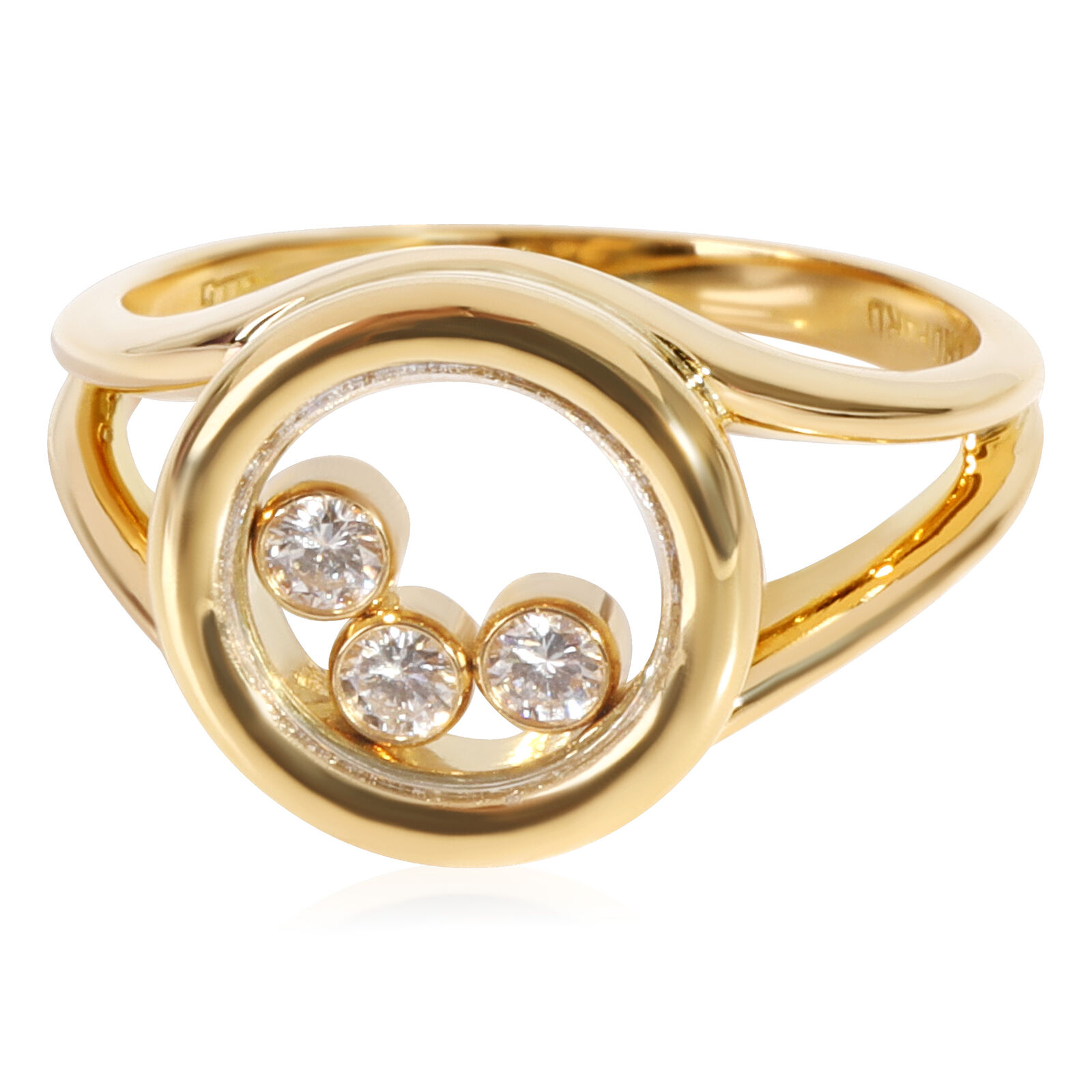 Chopard Happy Diamonds Icon Ring in 18k Yellow Gold 0.17 CTW