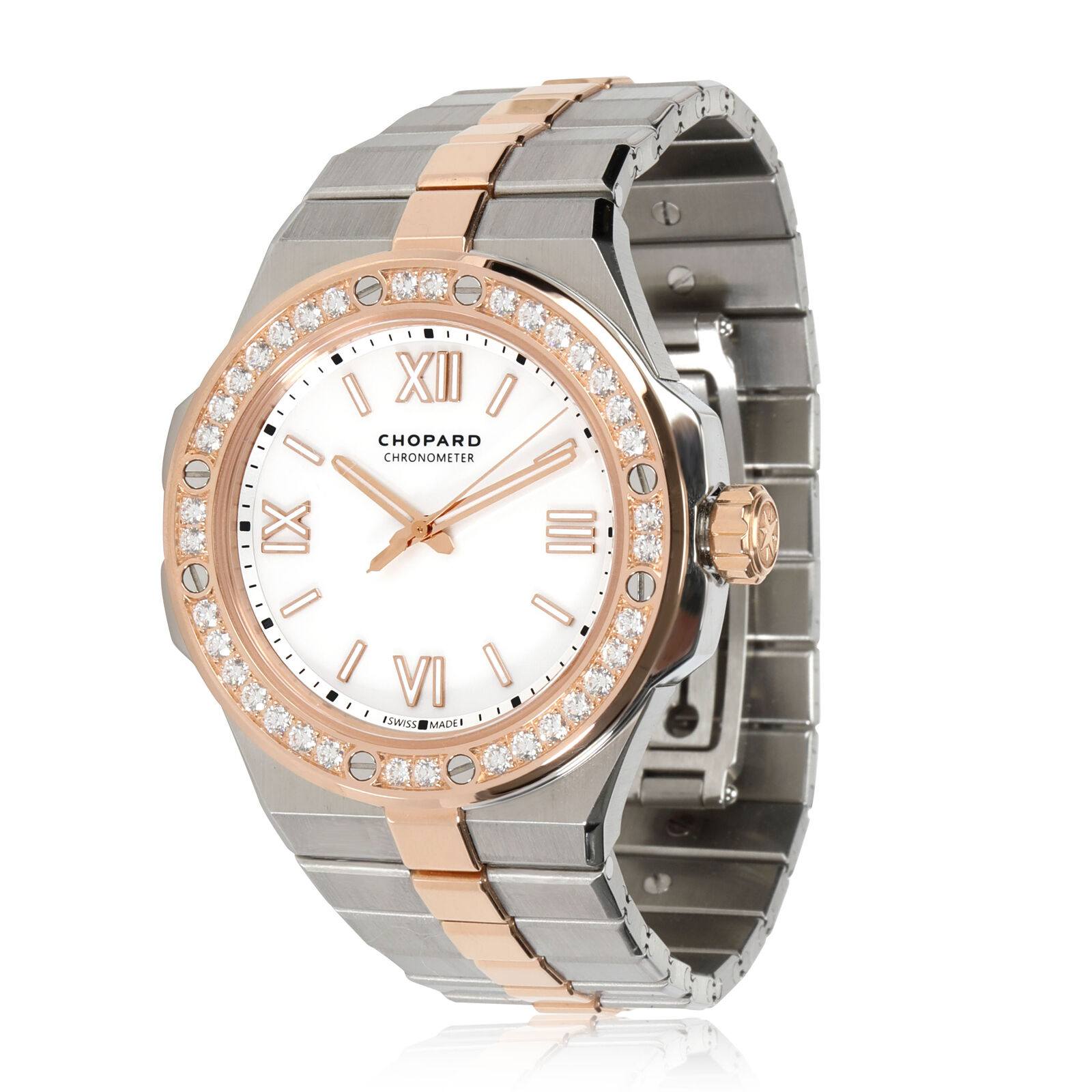 Chopard Alpine Eagle   Women's Watch in 18kt Stainless Steel/Rose Gold