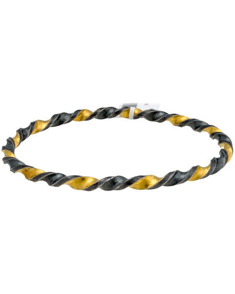 Gurhan Midnight Bangle Bracelet in Gold Plated Sterling Silver MSRP
