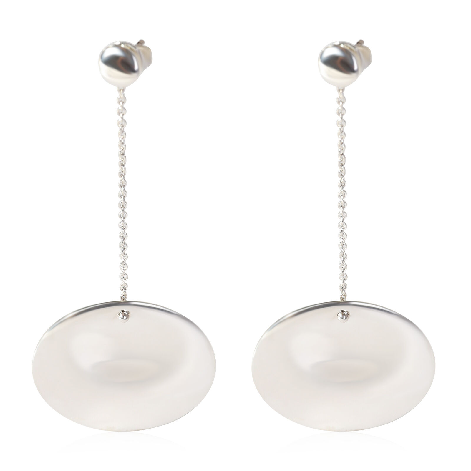 Tiffany & Co. Elsa Peretti Round Drop Earrings in Sterling Silver