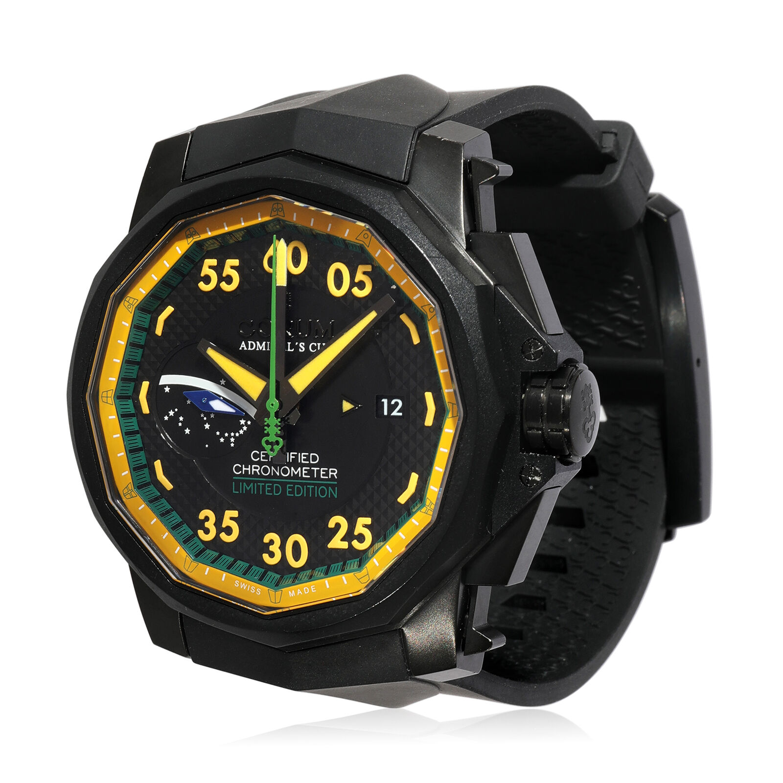 Corum Admirals Cup Tribute Brazil Men's Watch in  PVD