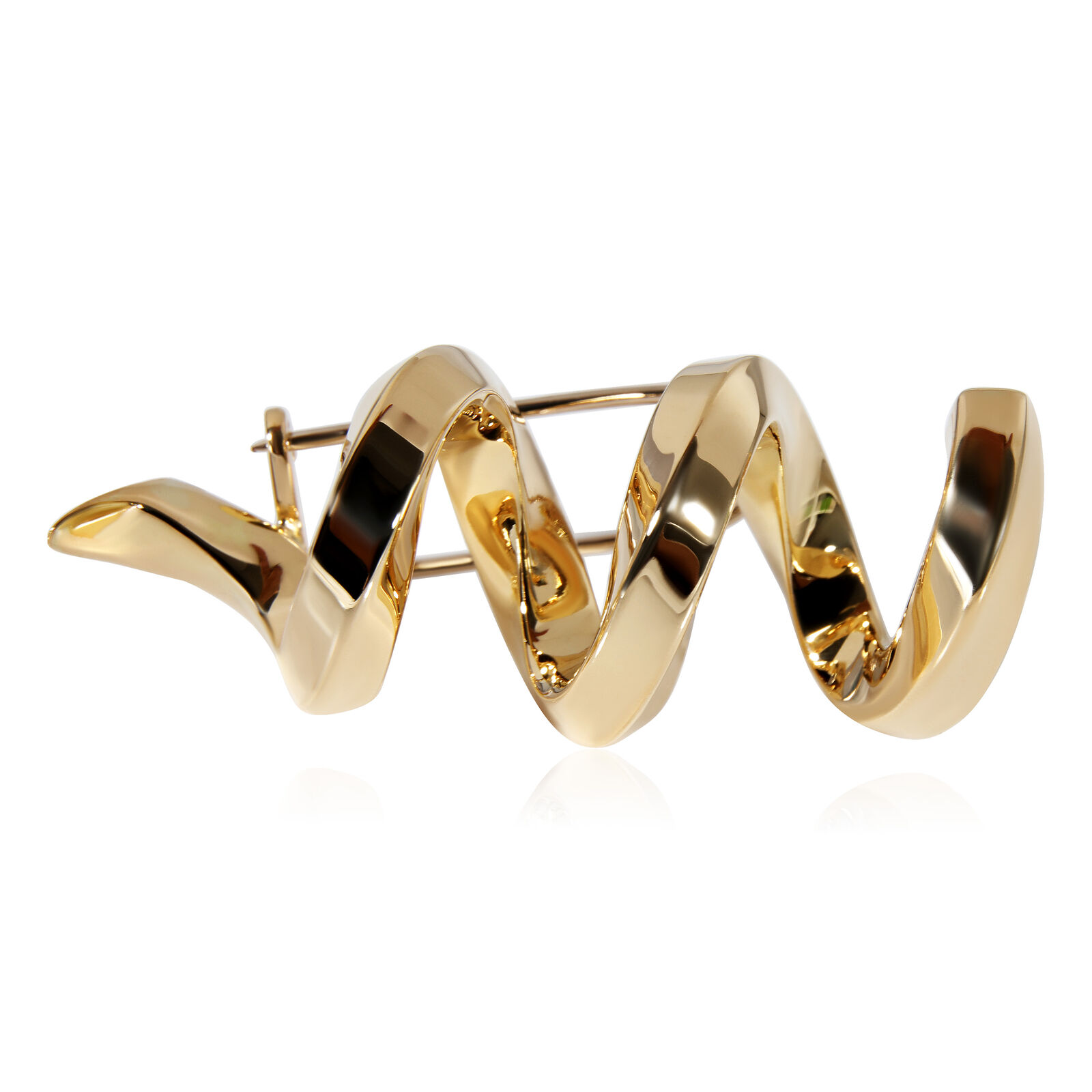 Tiffany  Co. Spiral Twist Brooch in 18K Yellow Gold