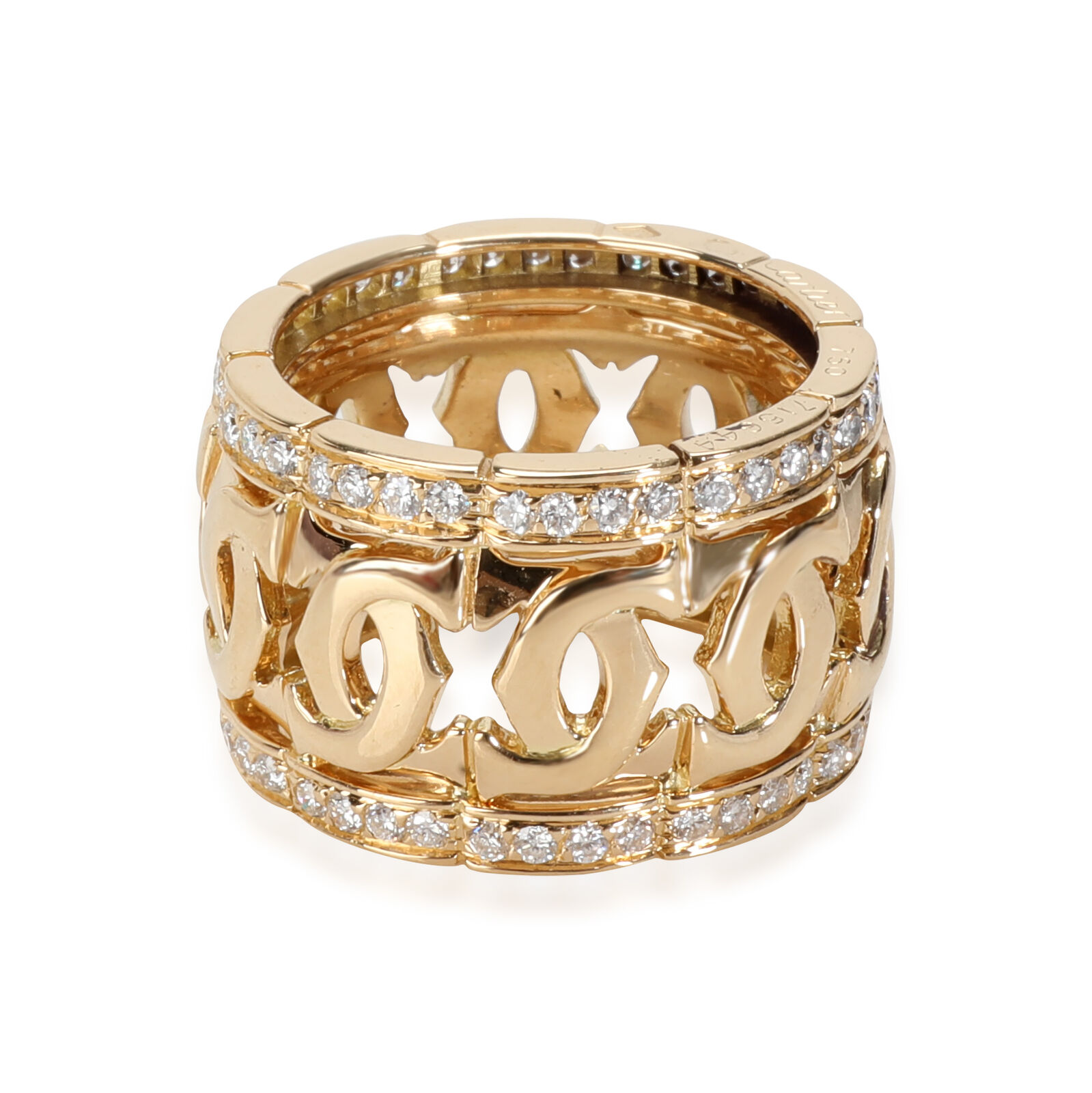 Cartier Entrelaces C de Cartier  in 18K Yellow Gold 0.65 ctw