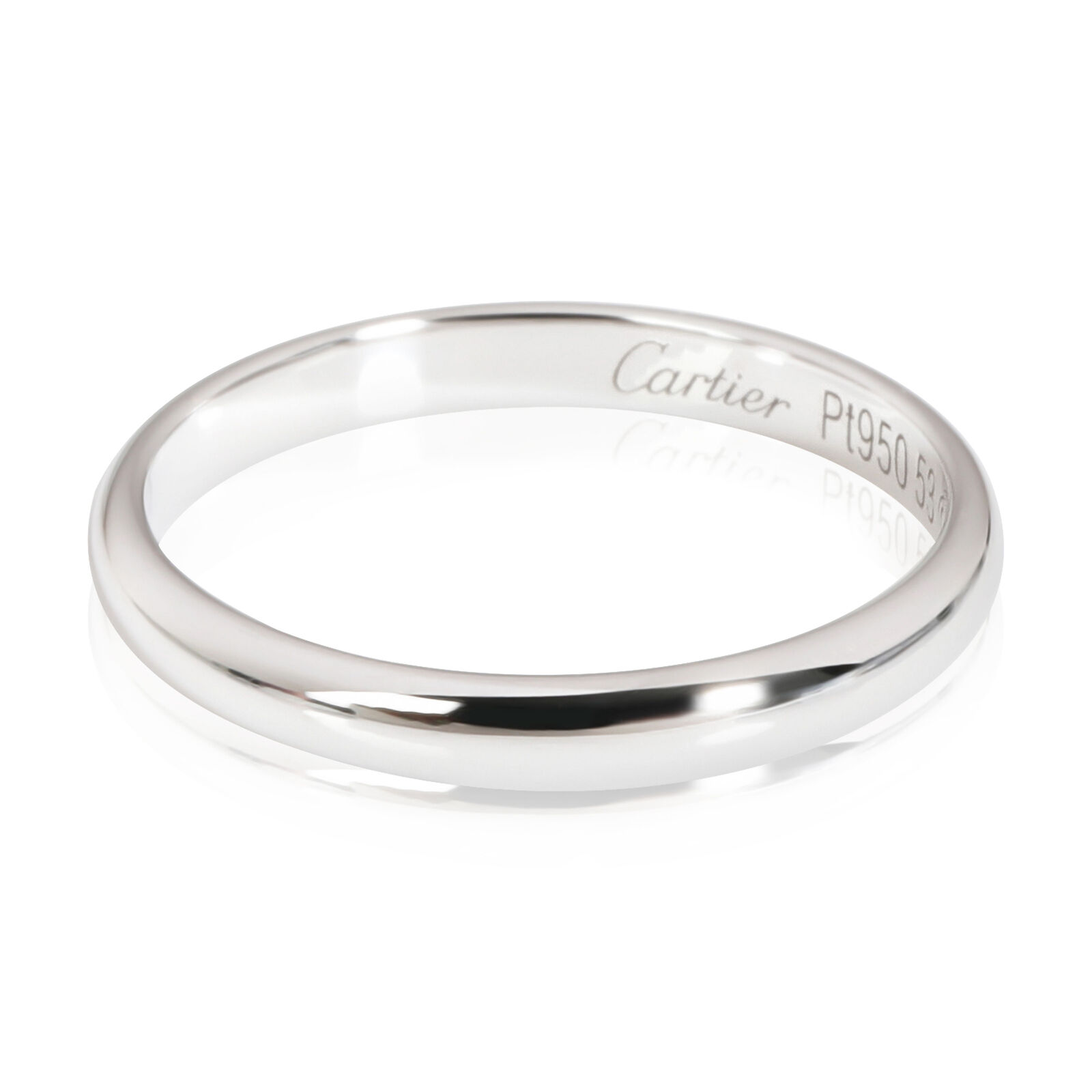 Cartier 1895 Band in 950 Platinum