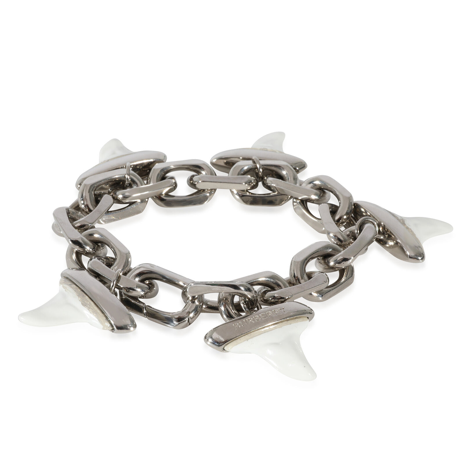 Burberry Resin Palladium Plated  Bracelet