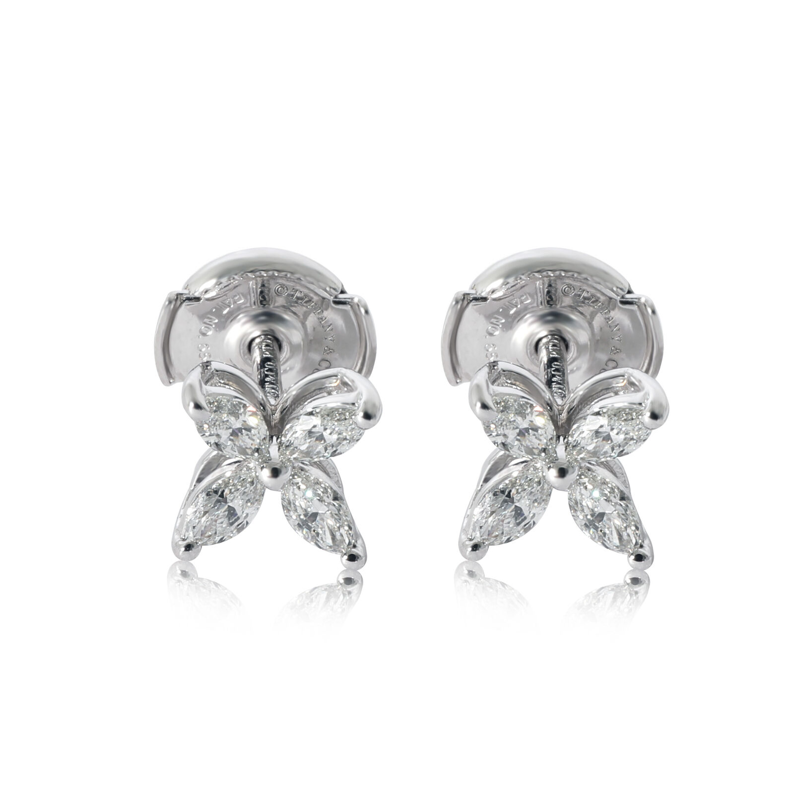 Tiffany & Co. Victoria Diamond Earrings in  Platinum