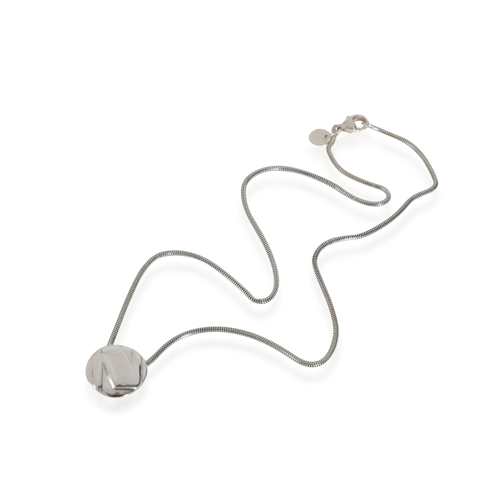 Tiffany  Co. Initial "N" Pendant in  Sterling Silver