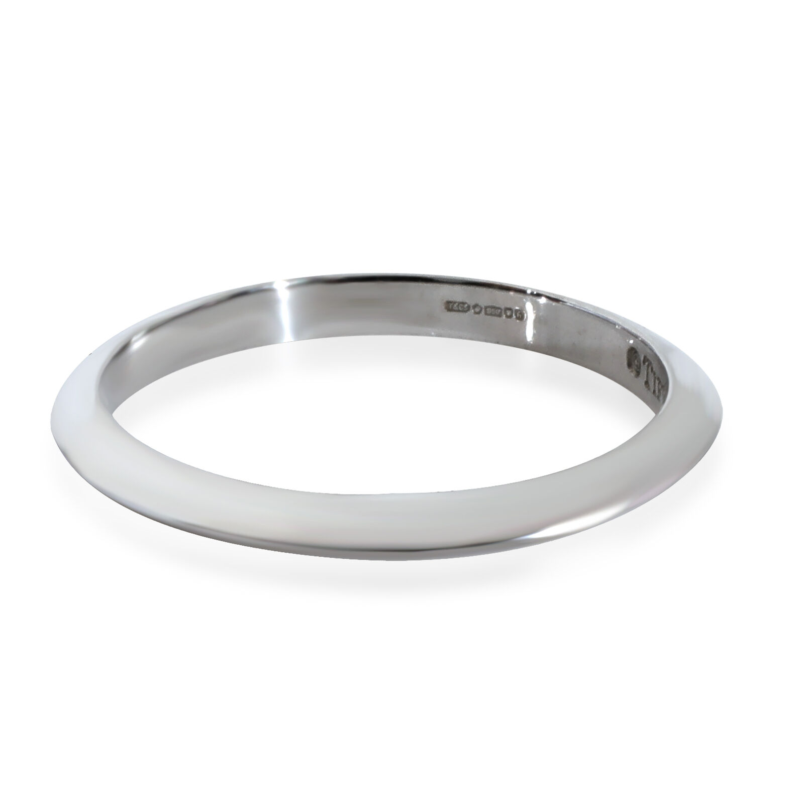 Tiffany  Co. Knife Edge Wedding Band in Platinum