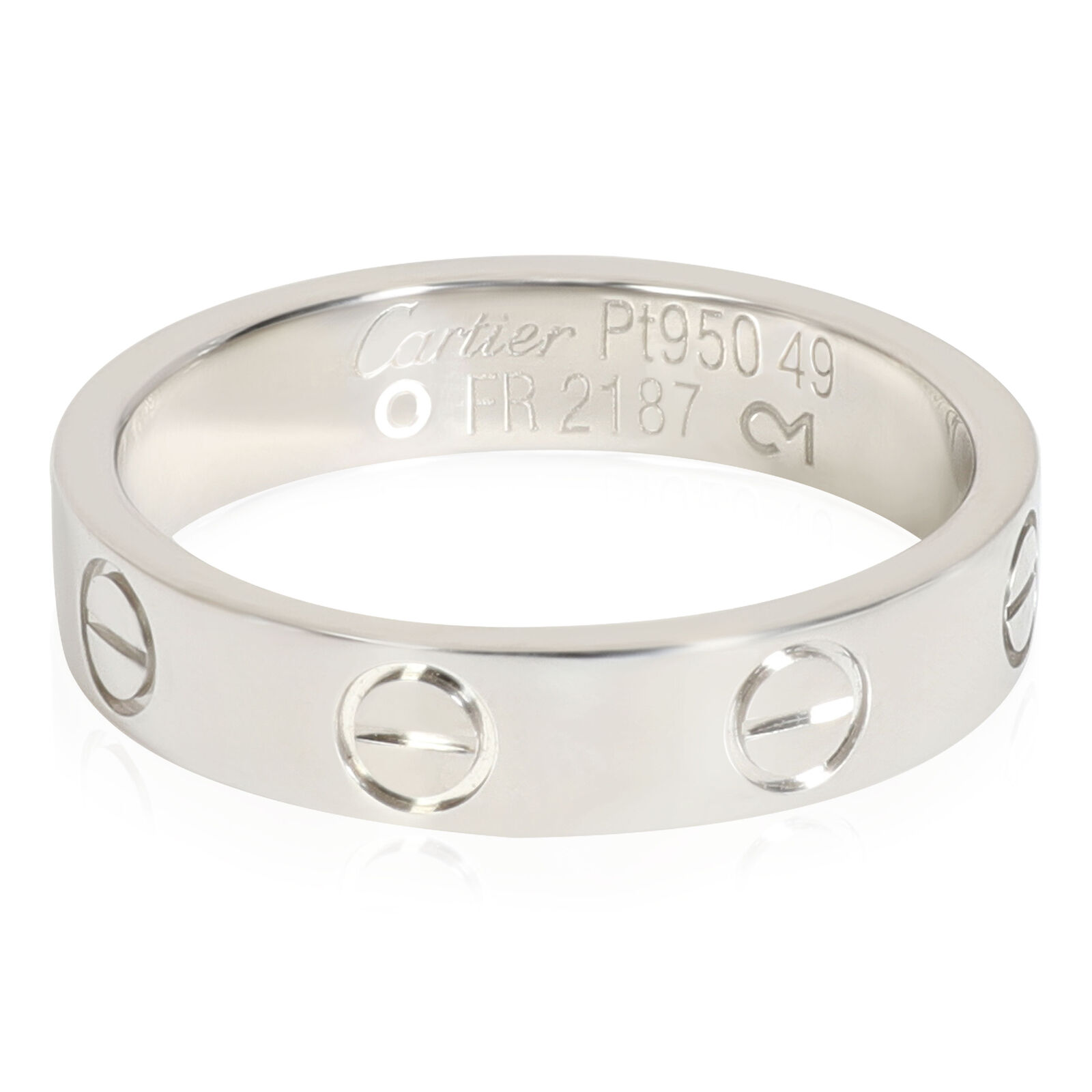 Cartier LOVE Diamond Ring in 950 Platinum