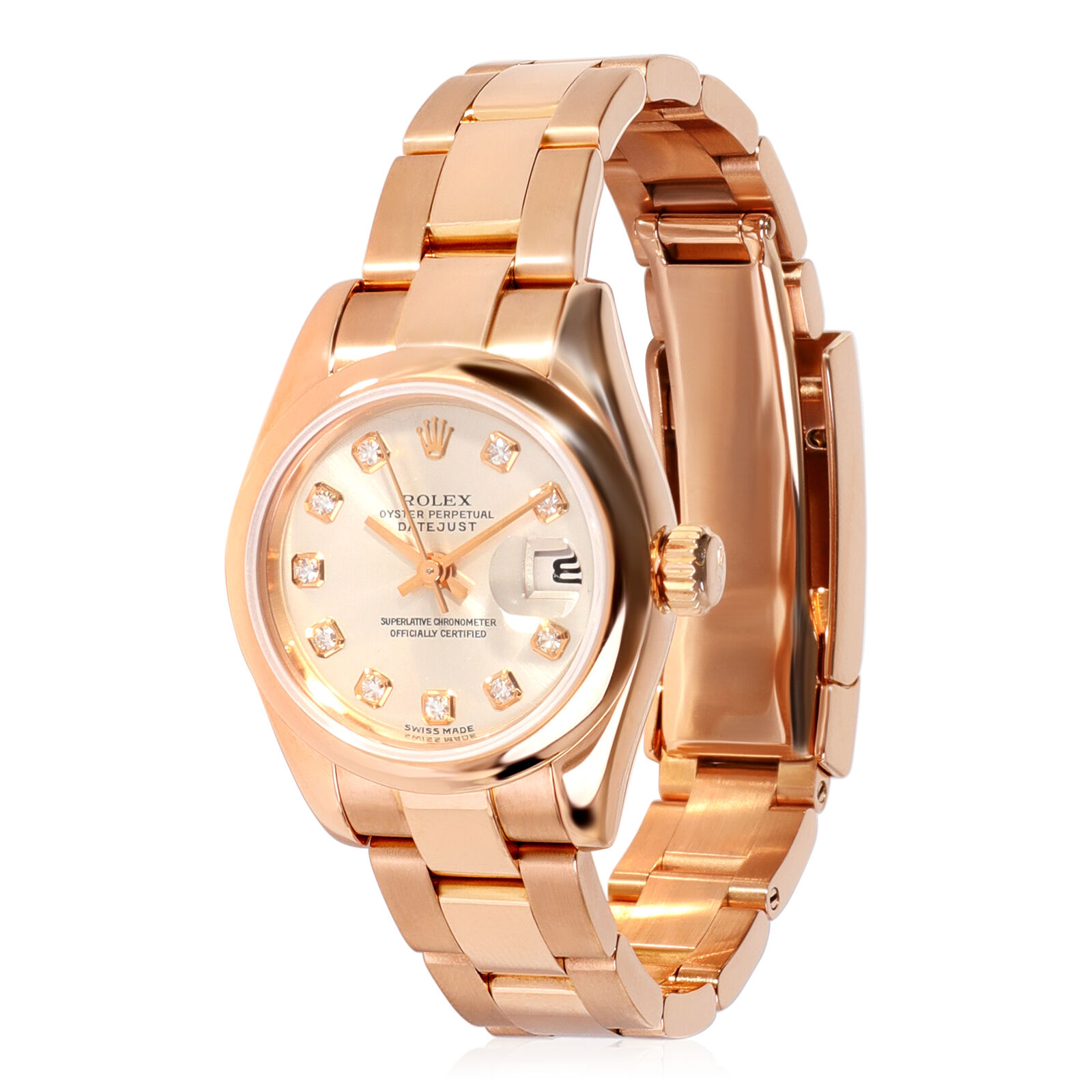 Rolex Datejust  Women's Watch in 18kt Rose Gold
