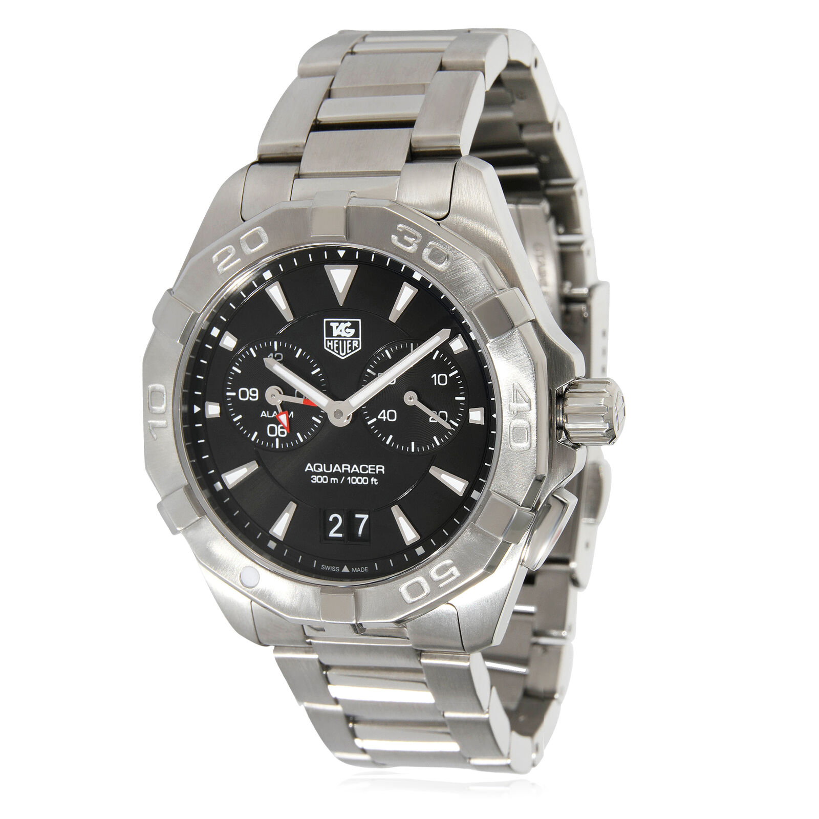 Tag Heuer Aquaracer Alarm  8 Men's Watch in  Stainless Steel