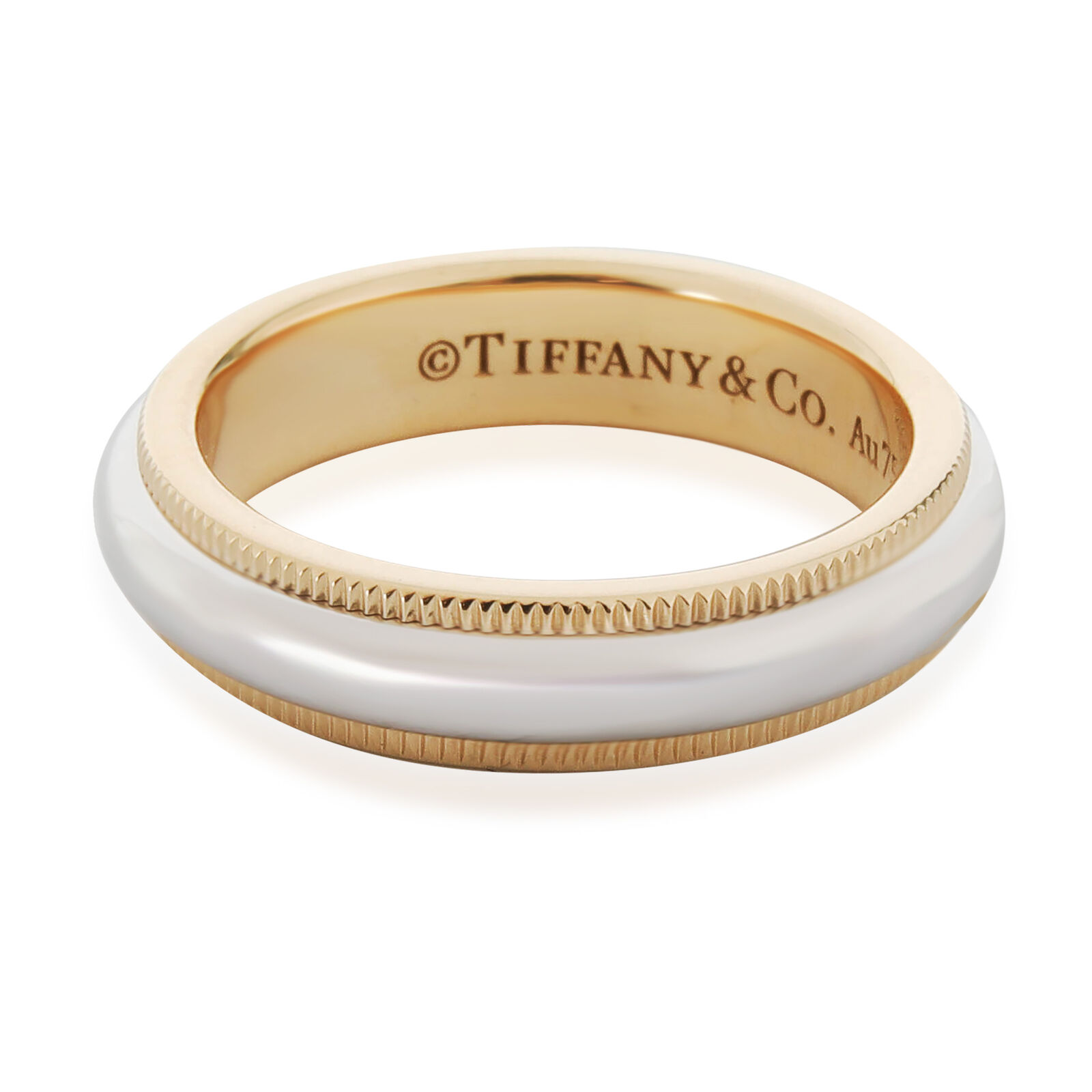 Tiffany  Co. Tiffany Together Wedding Band in 18k  950 Yellow Gold/Platinum
