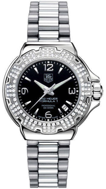 GENUINE TAG HEUER LADIES FORMULA 1 WAC1214.BA0852 DIAMOND LADIES SWISS WATCH 
