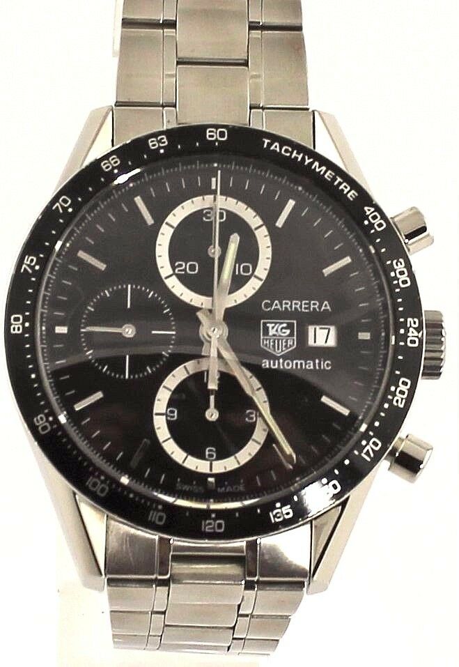 AUTHENTIC TAG HEUER CARRERA CV2010.BA0794 CHRONOGRAPH AUTOMATIC LUXURY WATCH