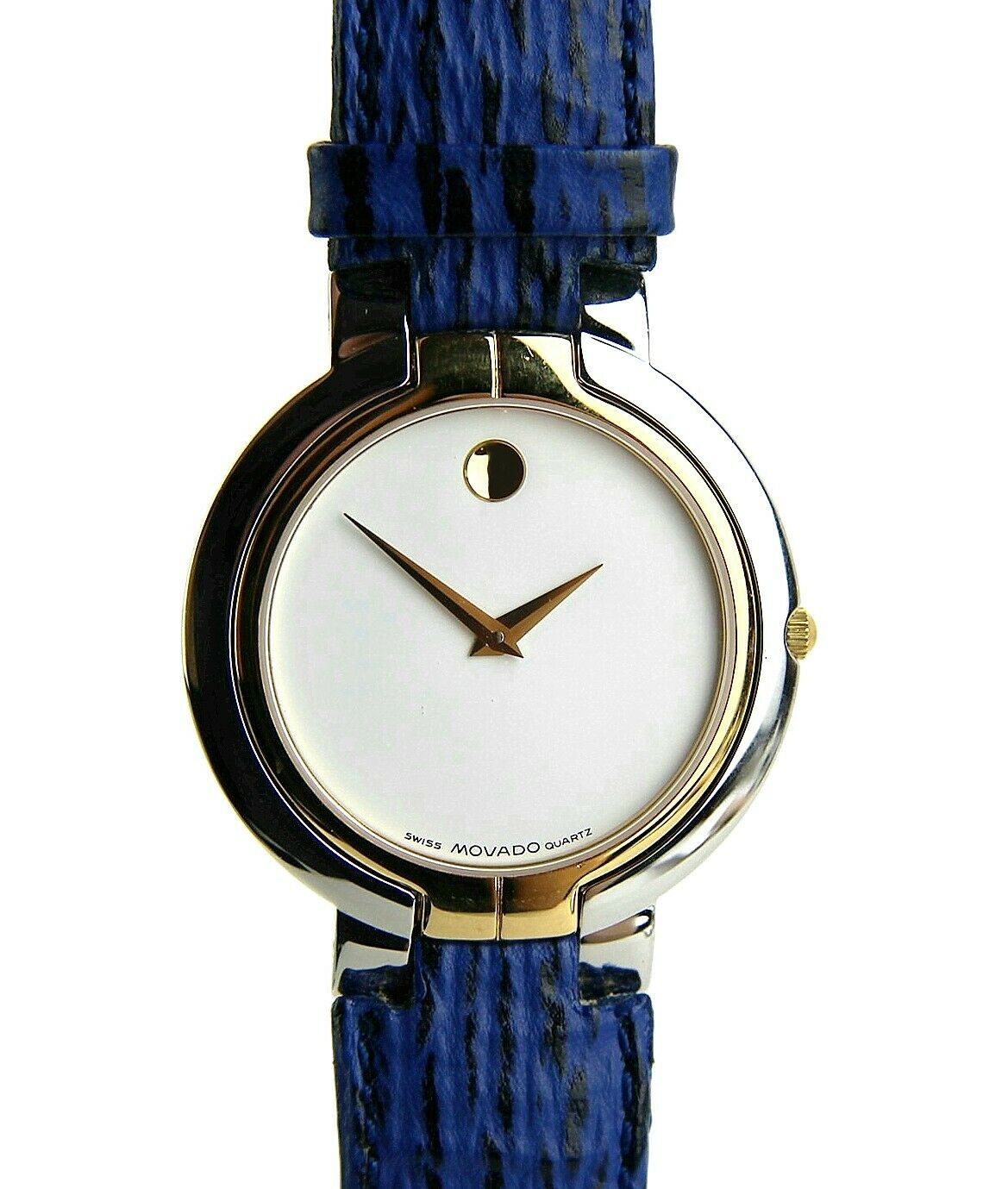 MOVADO MUSEUM QUARTZ WATCH LEATHER BAND 0602638 BRAND SWISS MADE NEW NO BOX #7 