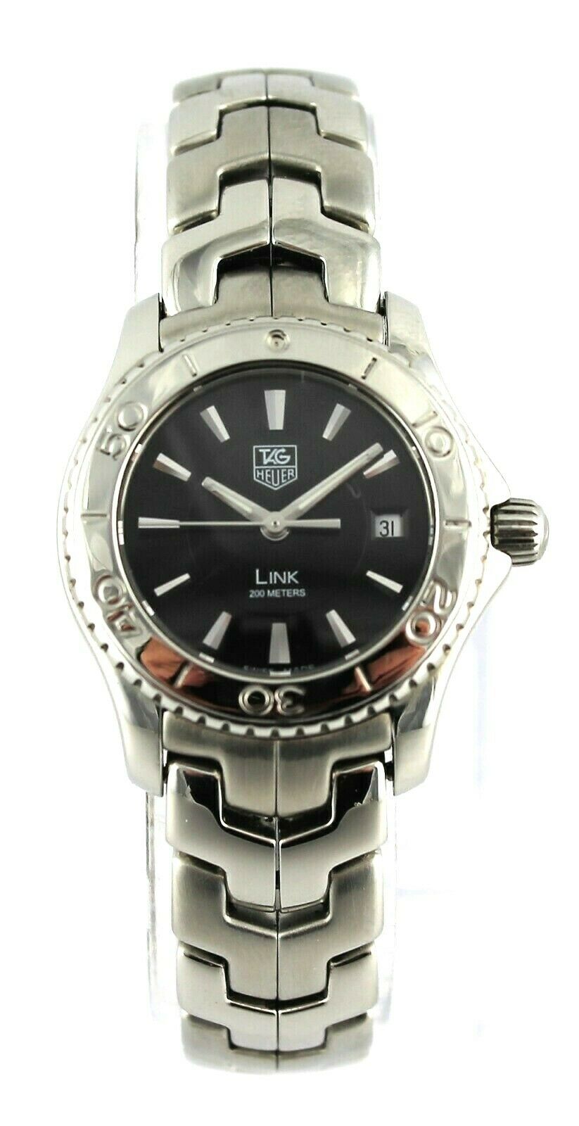 電池交換済 TAG Heuer タグホイヤー リンク WJ1314.BA0573 デイト 200m防水 黒 ブラック SS ステンレス レディース クォーツ【6ヶ月保証】【腕時計】【中古】 楽天市場】電池交換済 TAG Heuer タグホイヤー リンク WJ1314.BA0573