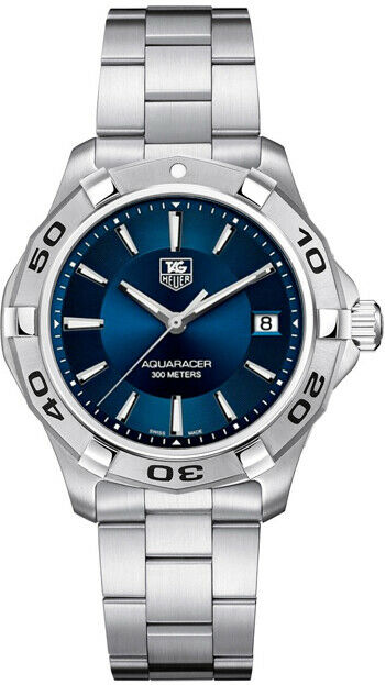 TAG HEUER WAP1112.BA0831 AQUARACER SWISS QUARTZ MEN BLUE LUXURY AUTHENTIC WATCH 