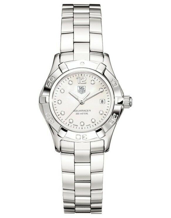 TAG HEUER AQUARACER WAF1415.BA0824 DIAMOND MOTHER OF PEARL LADIES QUARTZ WATCH