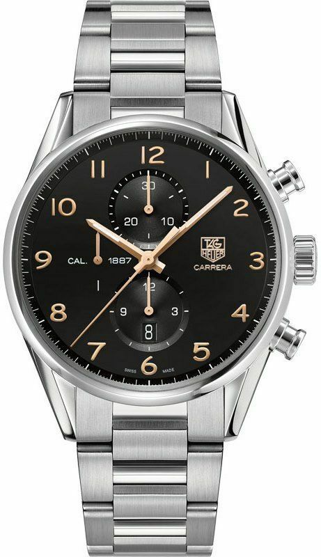 TAG HEUER CARRERA 1887 CAR2014.BA0799 AUTOMATIC ROSE GOLD BLACK LUXURY MEN WATCH