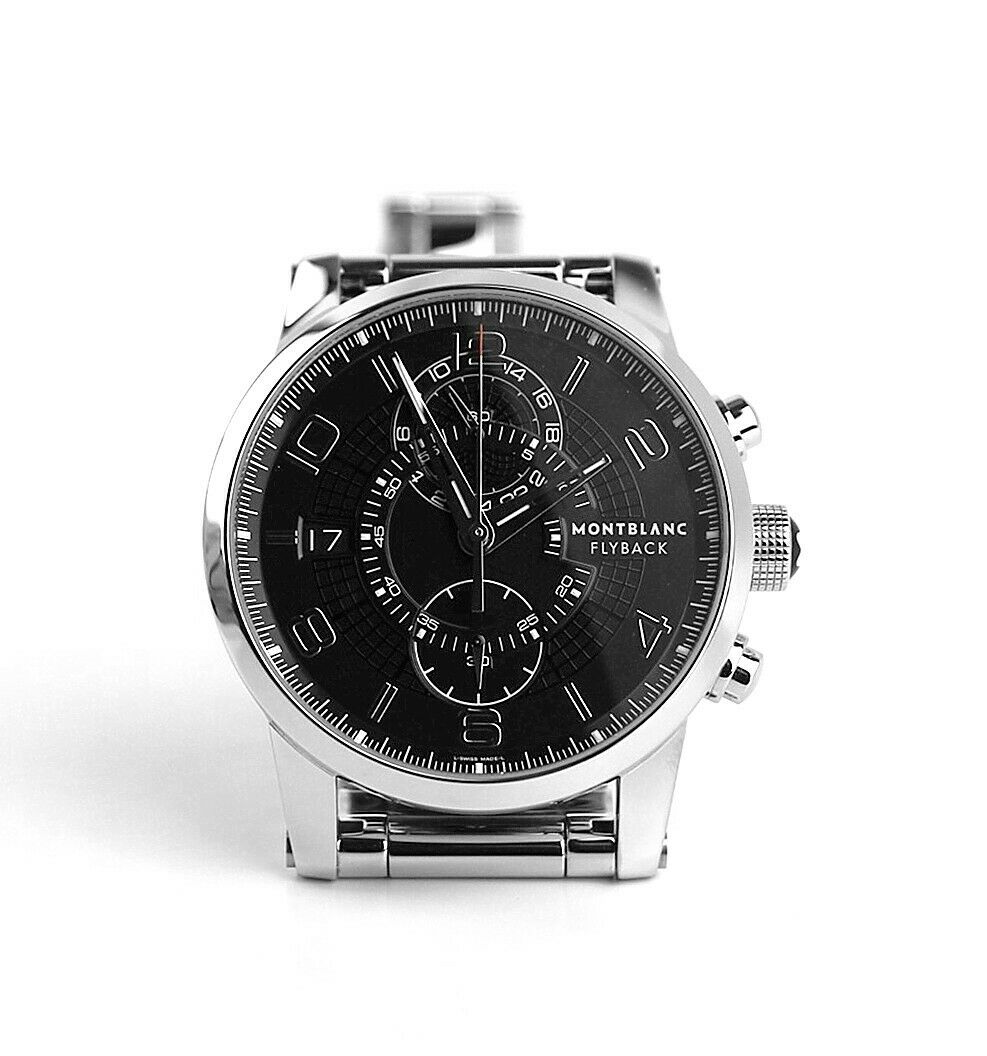 MONTBLANC TIMEWALKER STEEL FLYBACK 43 Mm AUTOMATIC CHRONOGRAPH WATCH 104286  NEW | Montblanc | Buy at TrueFacet