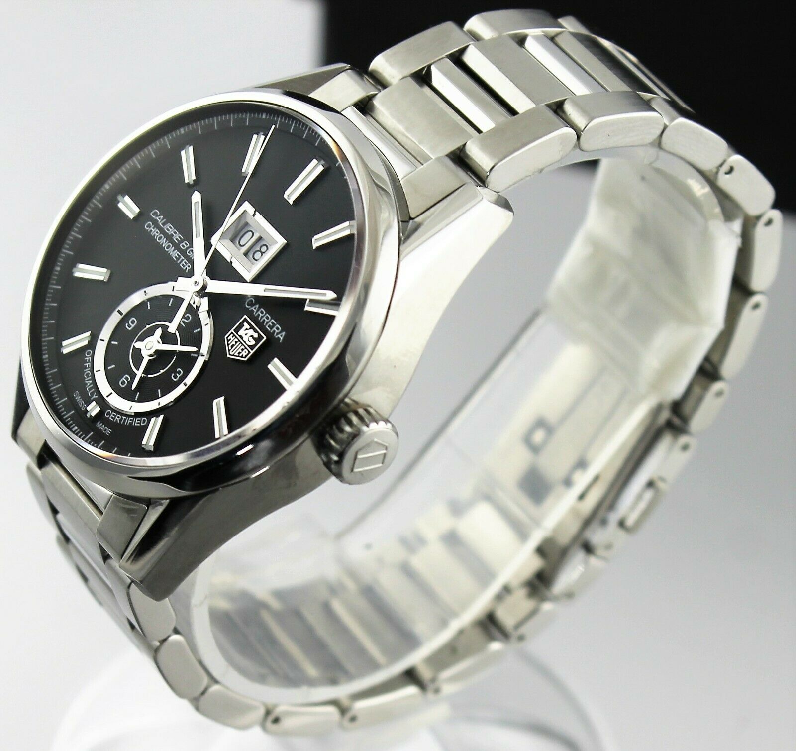 TAG HEUER CARRERA WAR5010.BA0723 CHRONOMETER GRANDE DATE CALIBRE 8 