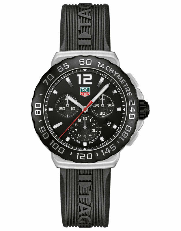 TAG HEUER FORMULA 1 CAU1110.FT6024 QUARTZ CHRONOGRAPH MENS SPORTs BLACK WATCH