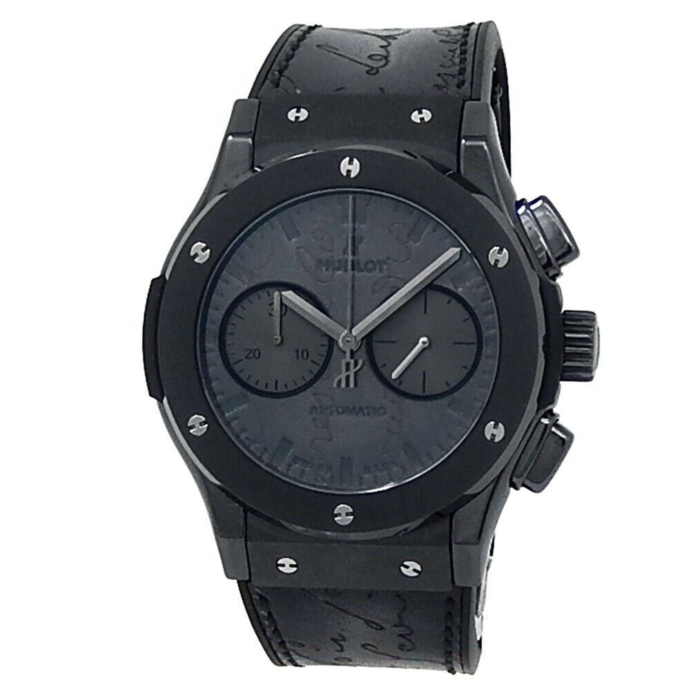 Hublot Classic Fusion Berluti Ceramic Auto Black Mens Watch 521.CM.0500.VR.BER17
