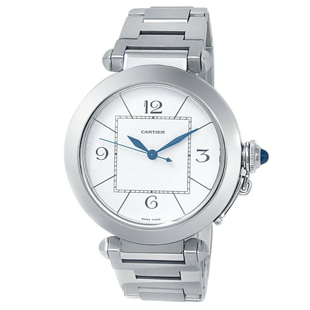 Cartier Pasha Stainless Steel Automatic Silver Men's Watch W31072M7