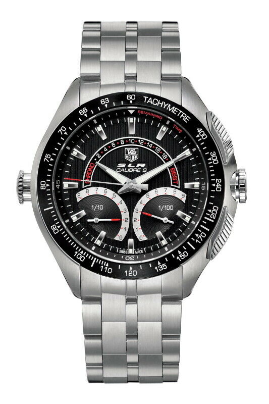 MINT Tag Heuer Mercedes SLR CAG7010.BA0254 Calibre S Laptimer Black 47MM Watch
