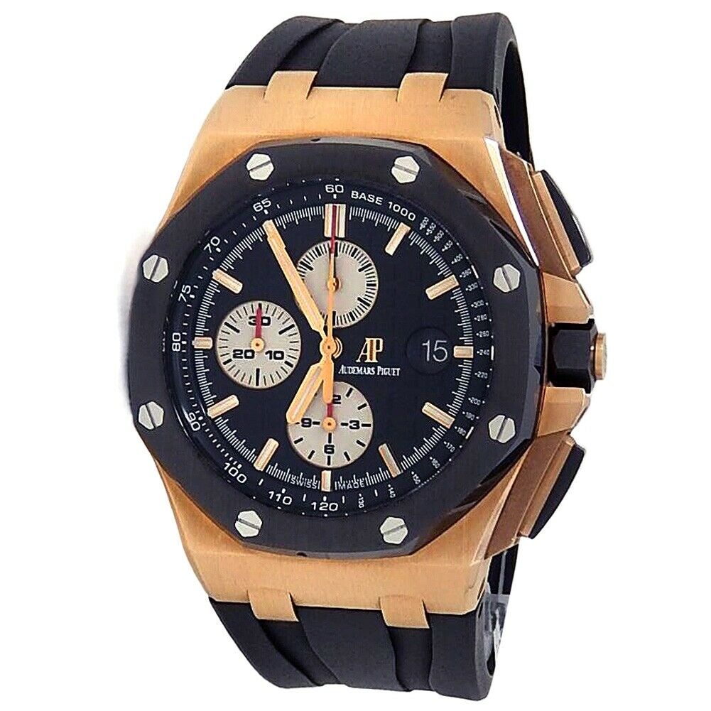 Audemars Piguet Royal Oak Offshore Rose Gold Black Watch