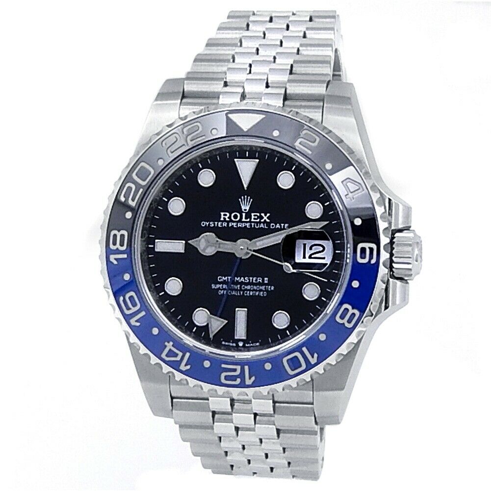 Rolex GMT-Master II Batman Stainless Steel Jubilee Black Men's Watch 126710BLNR