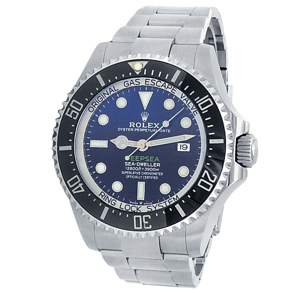 Rolex Sea-Dweller DEEPSEA Stainless Steel Oyster Black Blue Men's Watch