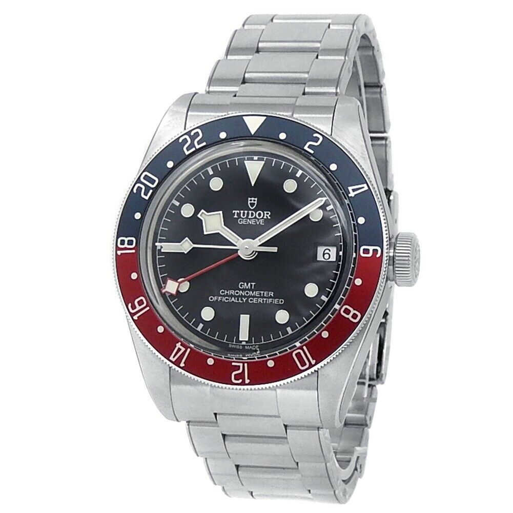 Tudor Black Bay GMT Stainless Steel Automatic Pepsi Black Men's Watch