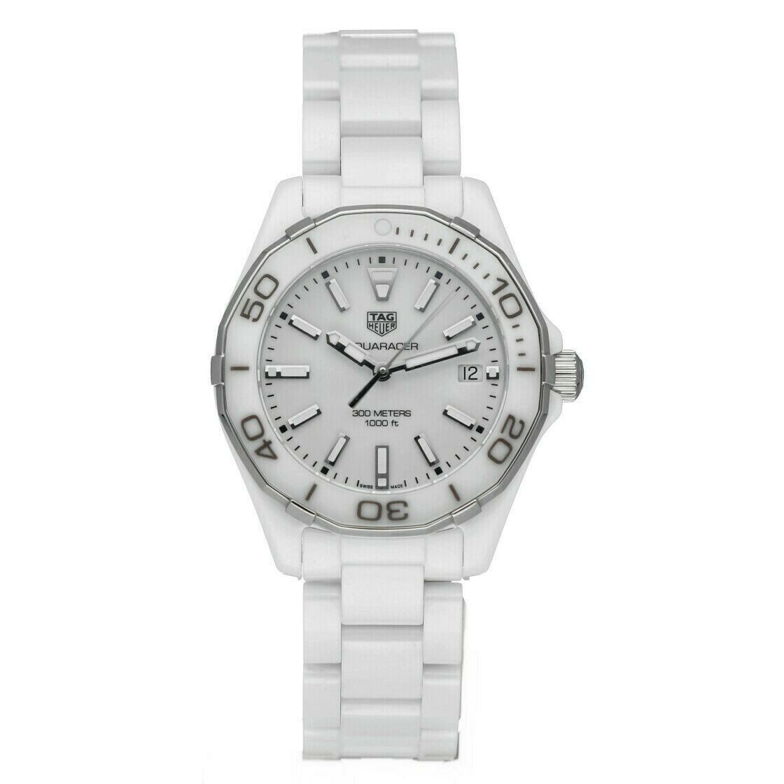 Tag Heuer Aquaracer WAY  300M White Dial Ladies Ceramic Swiss Watch