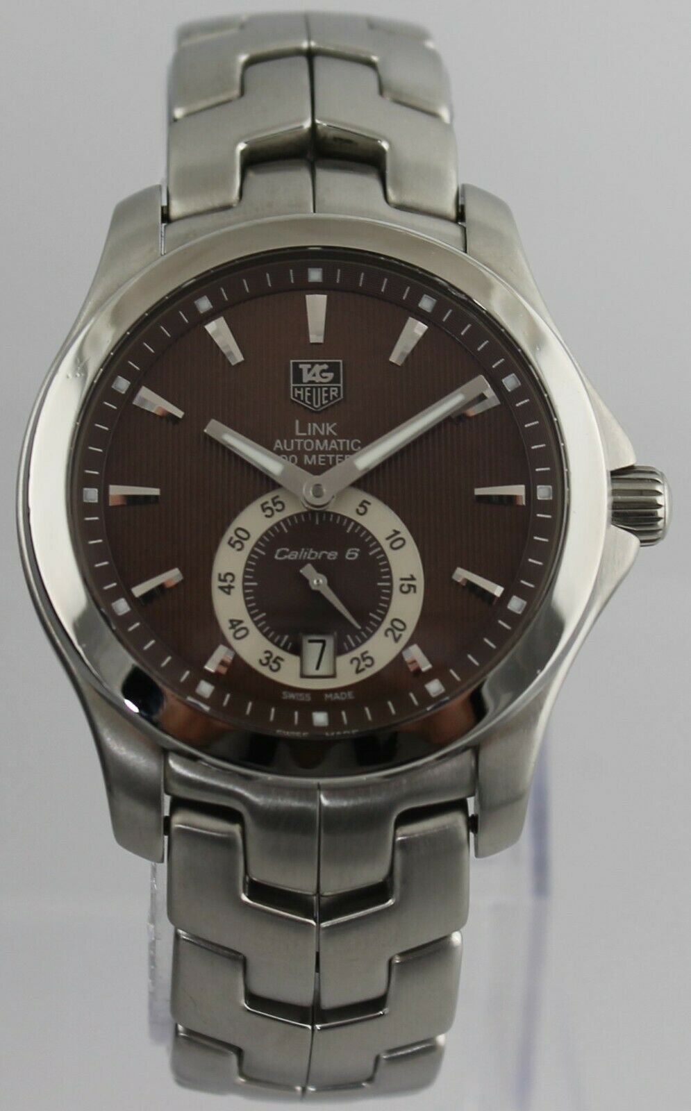 TAG Heuer Link Calibre 6 自動巻き TAG HEUER LINK AUTOMATIC CALIBRE 6 MEN'S BROWN SWISS WATCH | TAG