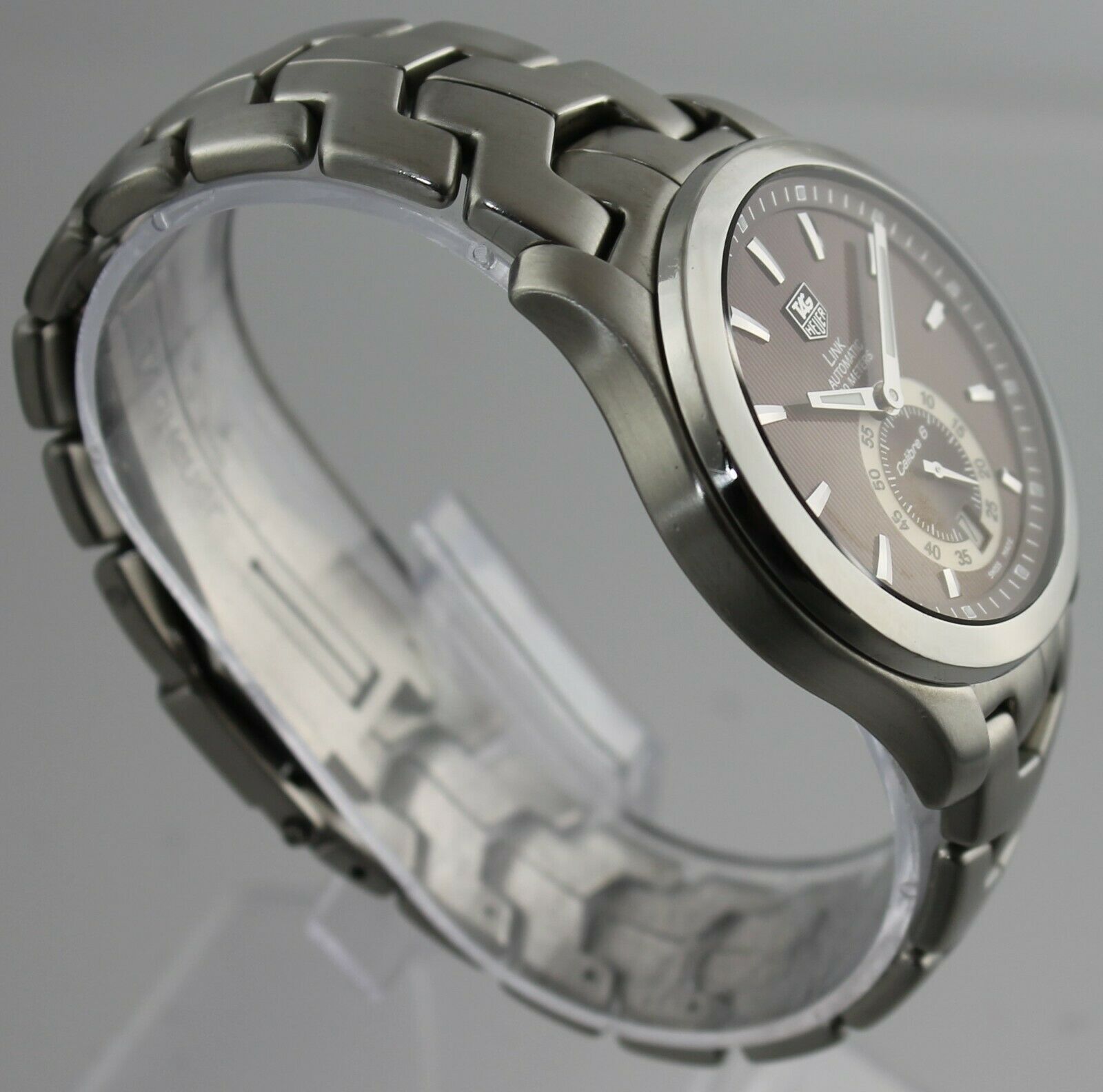 TAG HEUER LINK AUTOMATIC CALIBRE 6 MEN'S BROWN SWISS WATCH | TAG
