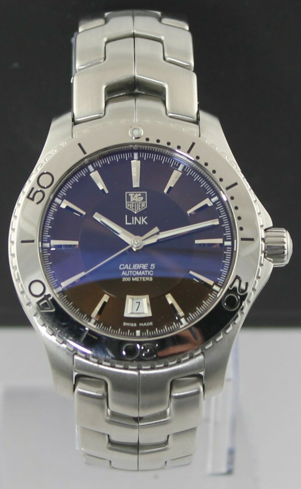 TAG HEUER LINK WJ201D.BA0591 AUTOMATIC CALIBRE 5 MEN'S BROWN DIAL SWISS WATCH