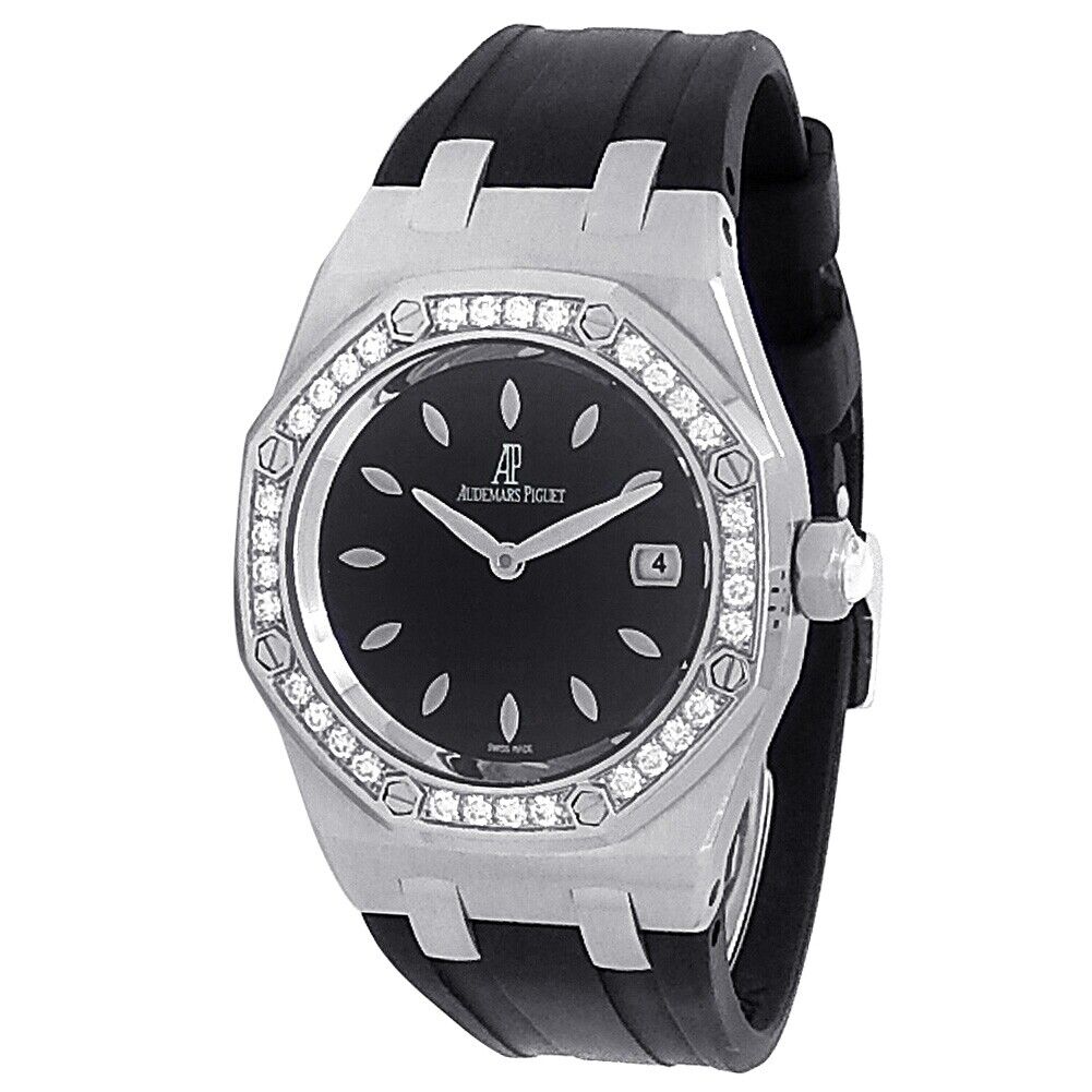 Audemars Piguet Lady Royal Oak Stainless Steel Black Watch