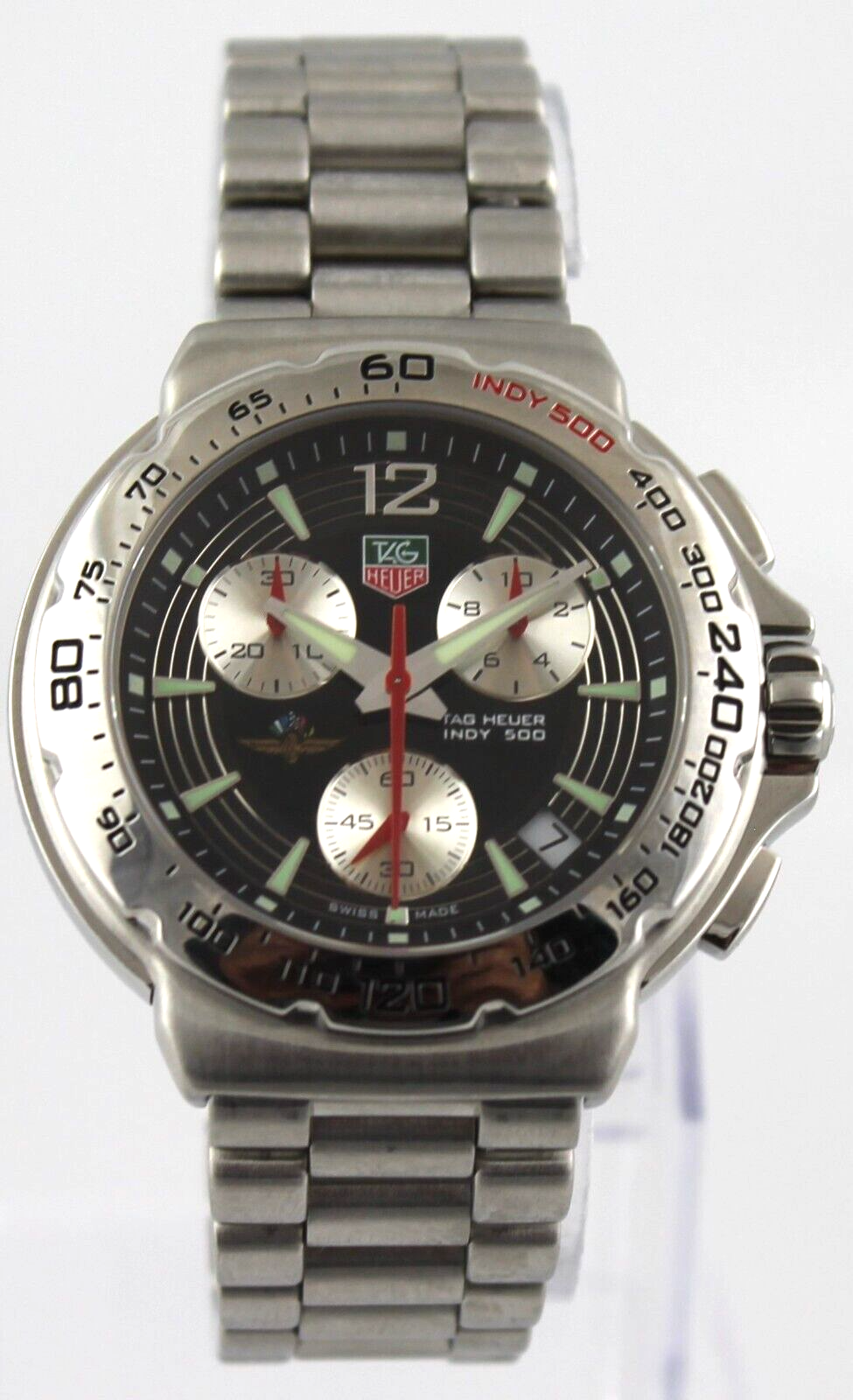 TAG Heuer FORMULA 1  Quartz Chronograph Men's INDY 500 Steel Watch
