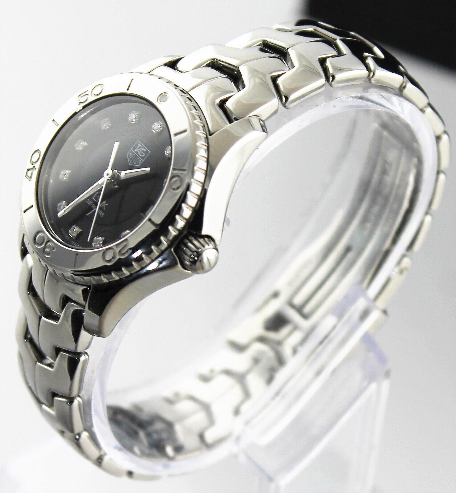 Tag Heuer Ladies Link WJ1318.BA0572 Black DIAMOND Swiss Quartz
