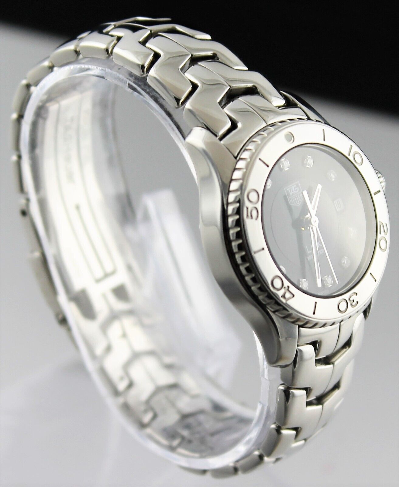 Tag Heuer Ladies Link WJ1318.BA0572 Black DIAMOND Swiss Quartz