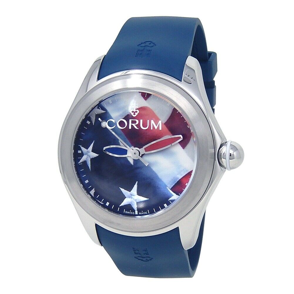 Corum Bubble 47 US Flag Stainless Steel Automatic Men's Watch 