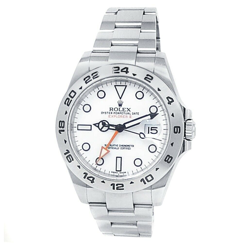 Rolex Explorer II Stainless Steel Oyster Automatic White Men's Watch 216570